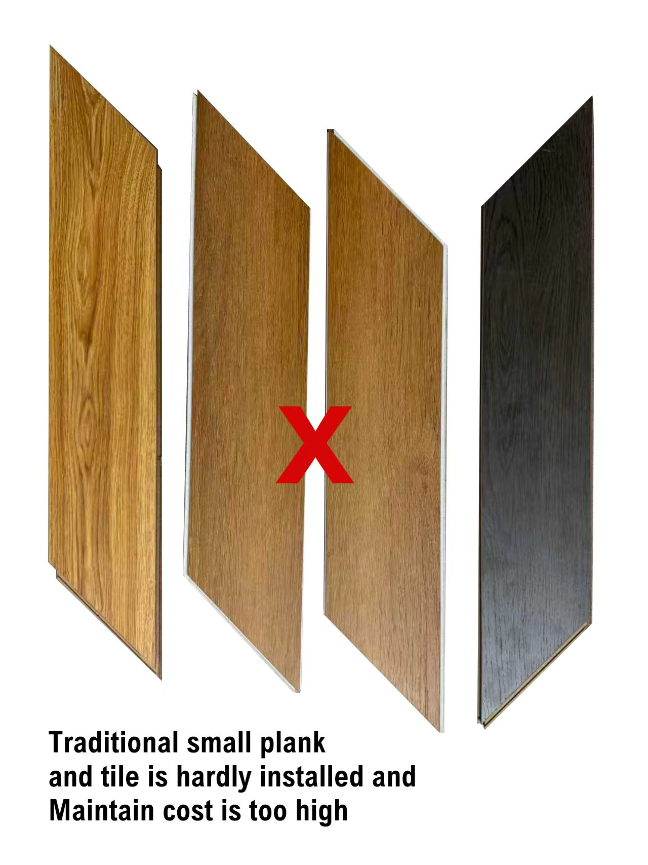 Traditional small plank installation case